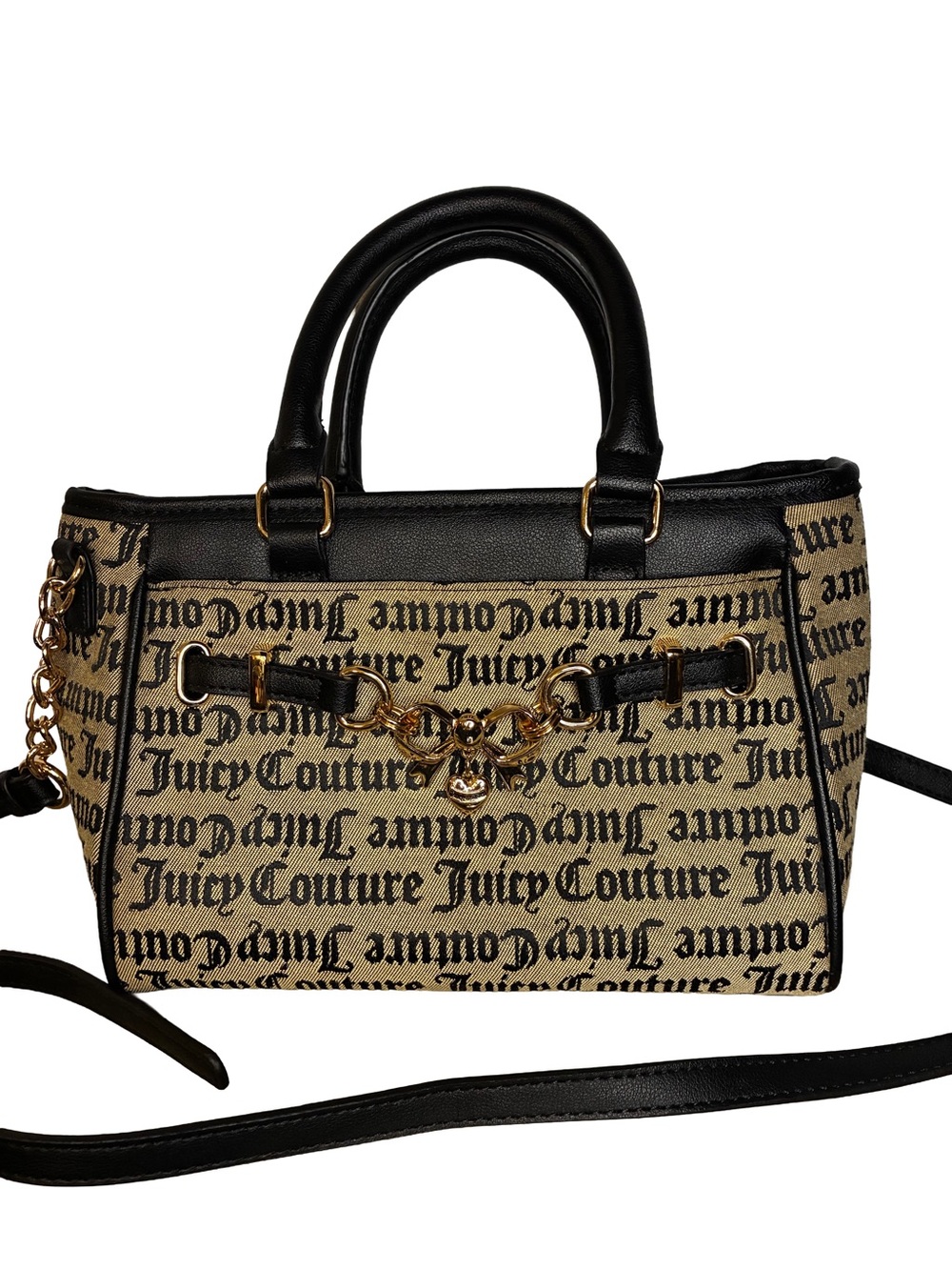 Juicy Couture Gothic Monogram Y2K Satchel Crossbody Bag